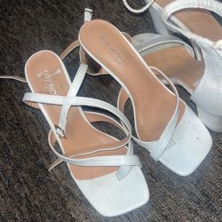 White Sandal Heel 