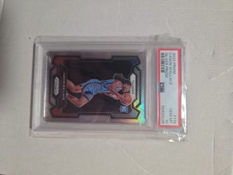 2023 Prizm Cason Wallace Silver Prizm RC PSA 10
