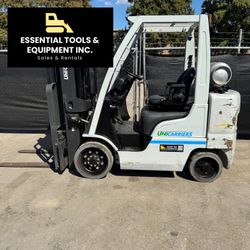 2019 Unicarrier MCUG1F2F80LV 6,000lb Cushion Propane Forklift 3-Stage Nissan K25