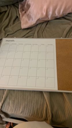 White board calendar