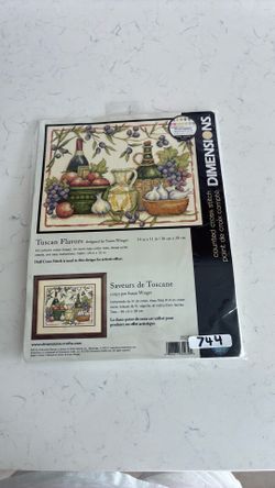 Beautiful Tuscan flavors counted Crosstitch kit