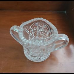 Cut Glass Sugar Bowl 