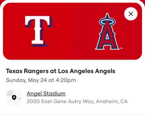 Texas Rangers at Los Angeles Angels