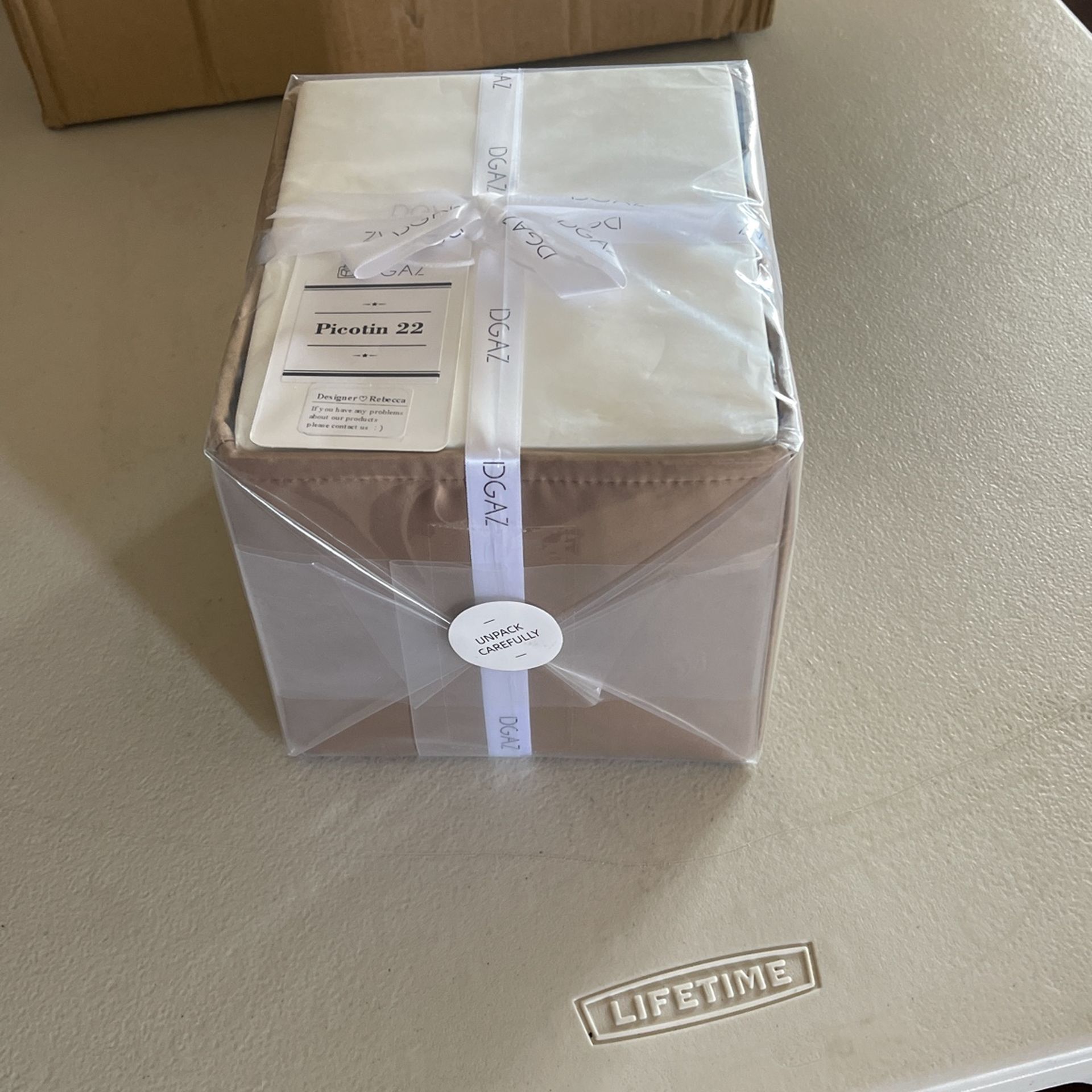 DGAZ Purse Pillow for Picotin 22 - White, Brand New in Box