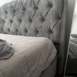 Bed Frame  & Head Board (Queen Size)