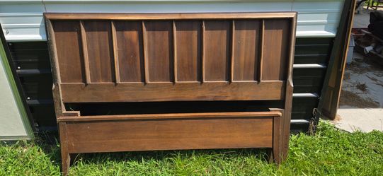 Vintage Wood Bed Frame