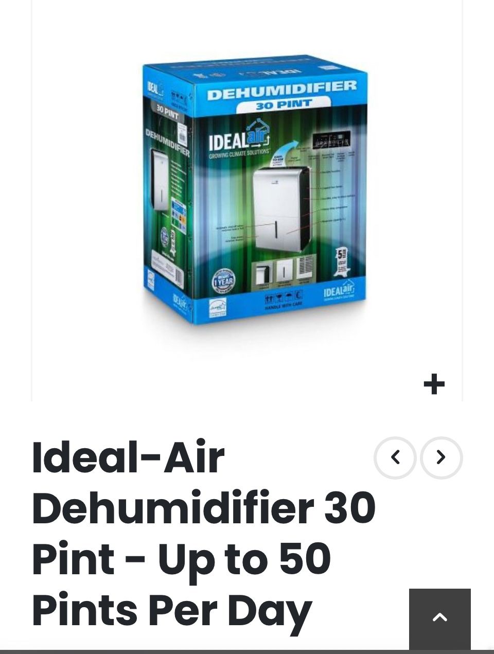Ideal-Air Dehumidifier