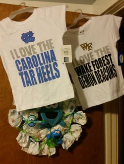UNC and WAKE FOREST shirts