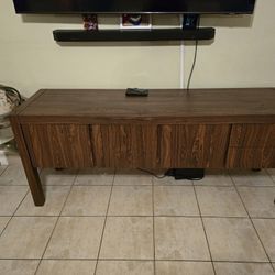 Vintage Solid wood Console Or Tv Console !! Beautifully Made.