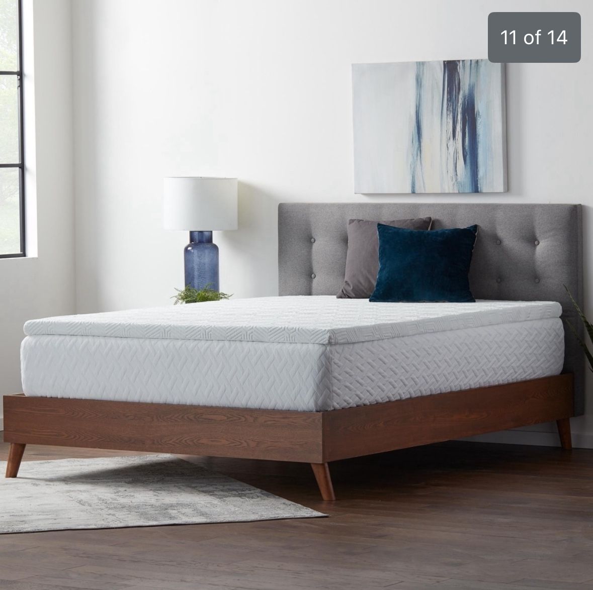 Lucid Memory Foam Topper King Bed