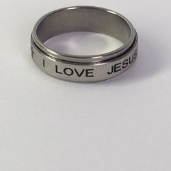 I LOVE JESUS RING SIZE 10.5 
