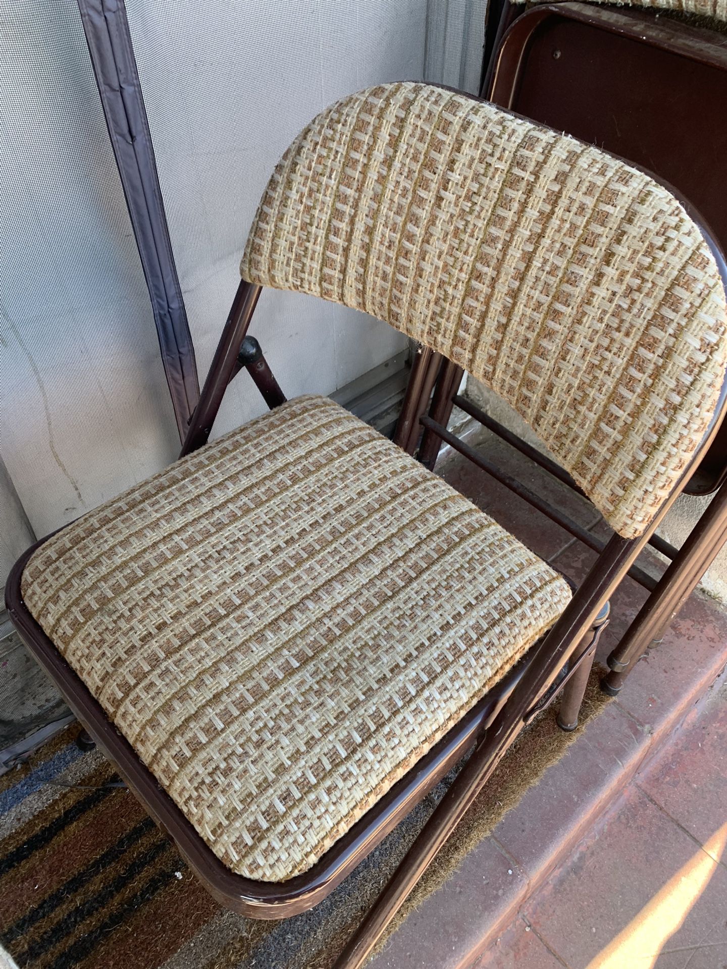 Vintage MECO Cloth/ Metal Folding Chair