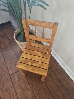 Vintage small wooden chair