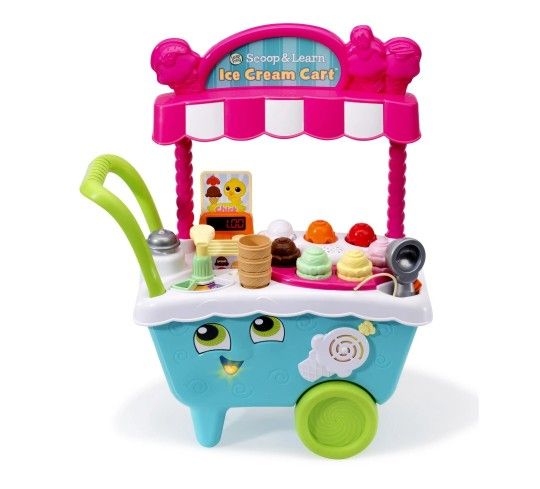 LeapFrog Scoop & Learn Ice Cream Cart with Accessories, Baby and Toddler Toys