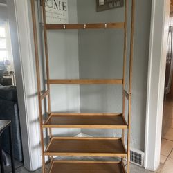 Coat Rack With Shelves And Hooks 