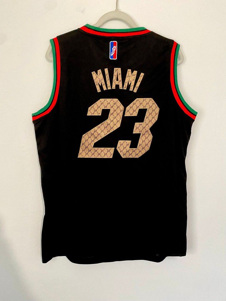 $20 Each!! Bulk Gucci x Miami Heat Basketball Jerseys Cheap for