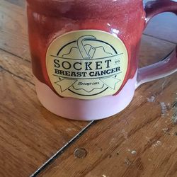 Snap On Socket It To Breast Cancer Handmade Mug