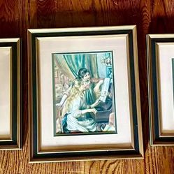 Professionally Framed Renoir and Monet Prints