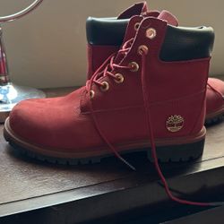 Burgundy Timberland Boots 