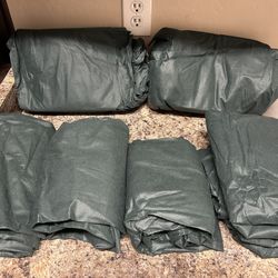 Set Of 6 Green Covers For Shrubs To Protect From Frost