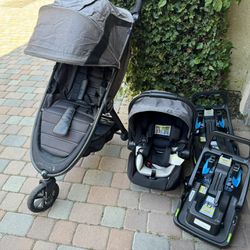 Baby Jogger City Mini Stroller/Infant Car Seat/Car Bases