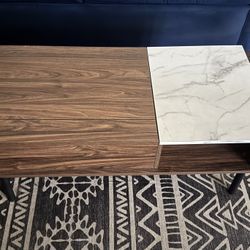 Wood Coffee Table With Storage 