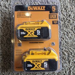 Dewalt Battery's 5Ah