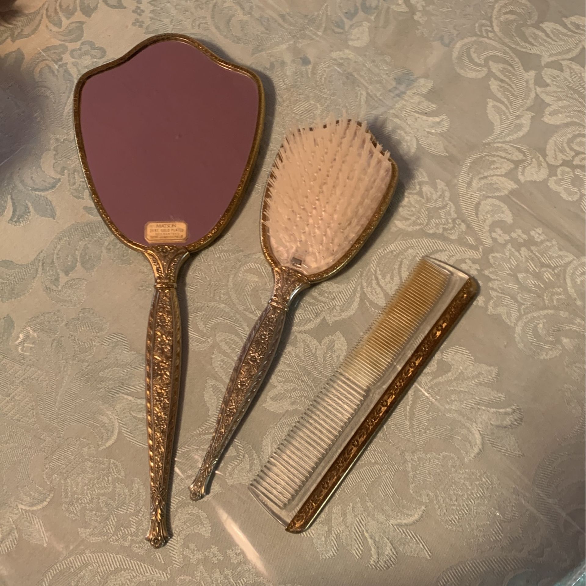 24k Gold Plated Vanity Set