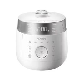 CUCKOO 10-Cup Induction Heating Twin Pressure Rice Cooker and Warmer White: 14 Settings, Automatic Keep Warm, Timer