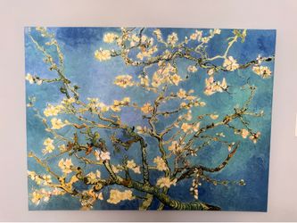 Large 4’ x 3’ Almond Blossom Canvas Wall Art