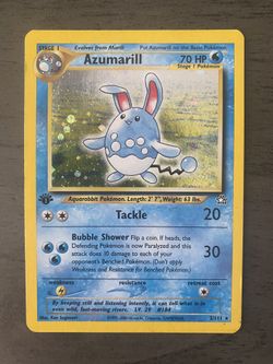 Azumarill 2/111 Holo 1st Edition