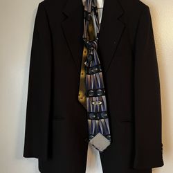 3 Pc Suit With 2 Ties 