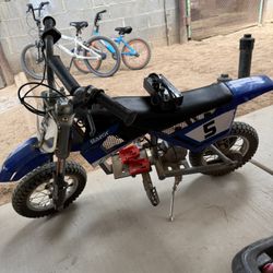 Kids Razor Mini dirt Bike Runs Off Milwaukee Batteries 