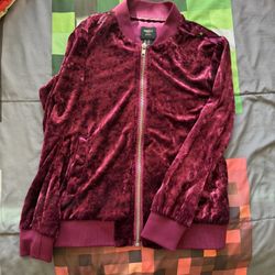 Kids Velvet Zip Up