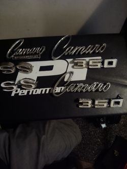 Vintage Camaro SS  emblems