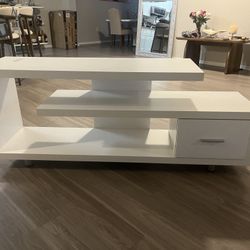 White Modern TV Stand 