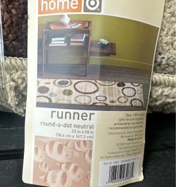 Target Home Round-a-dot Neutral Runner Rug 23 in x 58 in