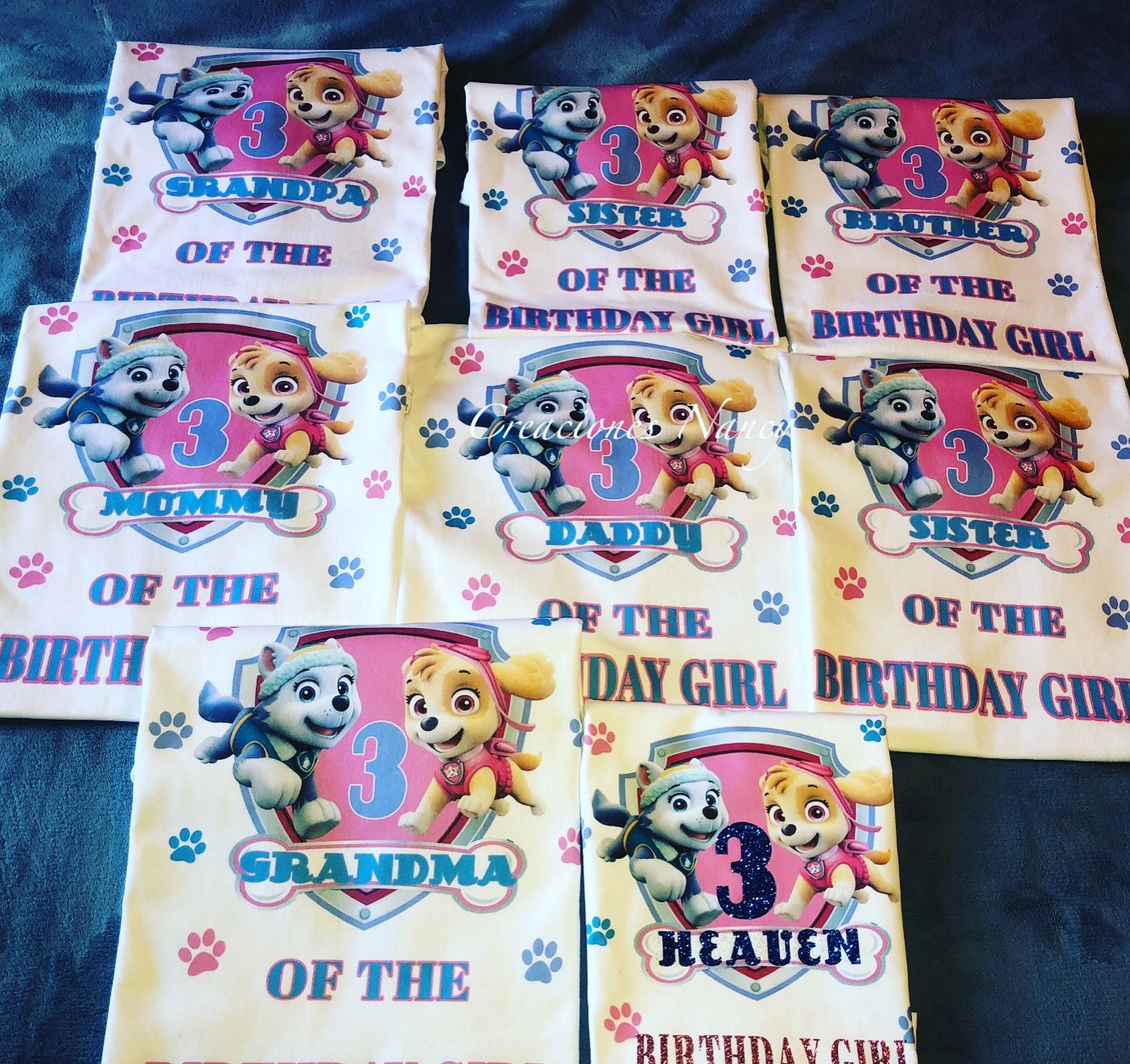 Family Birthday Shirts playeras para cumpleaƱos