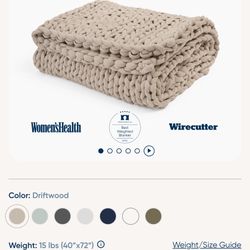 Brand New - Bearaby Weighted 15lbs Blanket
