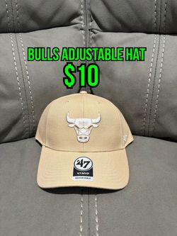 NBA Chicago bulls 47 brand mvp tan Velcro adjustable hat