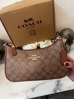 Brown coach bag for women