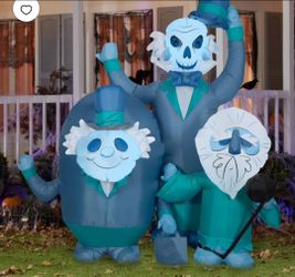 NEW Disney Blue Haunted Trio Inflatable LED 6' Outdoor Decoration, ORIGINAL BOX