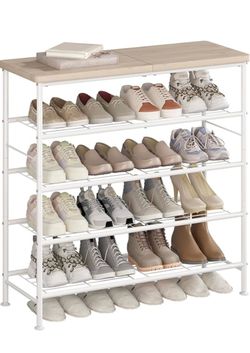 Free 5 Tier Shoe Rack Organizer for Closet Shoe Storage