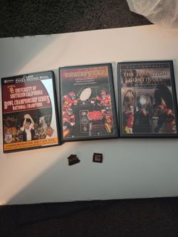 USC Collectables, including Pins + 2003 + 2004 + 2005 Commemmorative DVD's as One Lot
