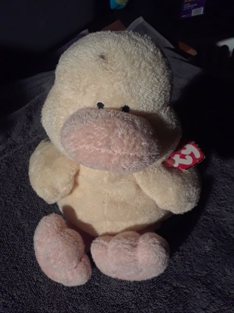 Ty Pluffies Puddles Plush Yellow Duck