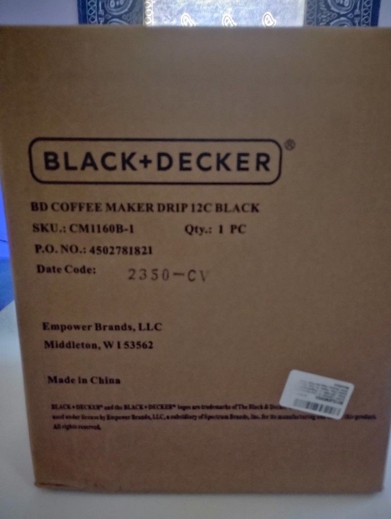 Black Decker Coffee Maker