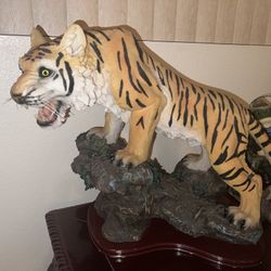Handpainted Bengal Tiger Statue