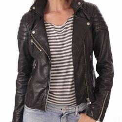Leather Jacket Size Small