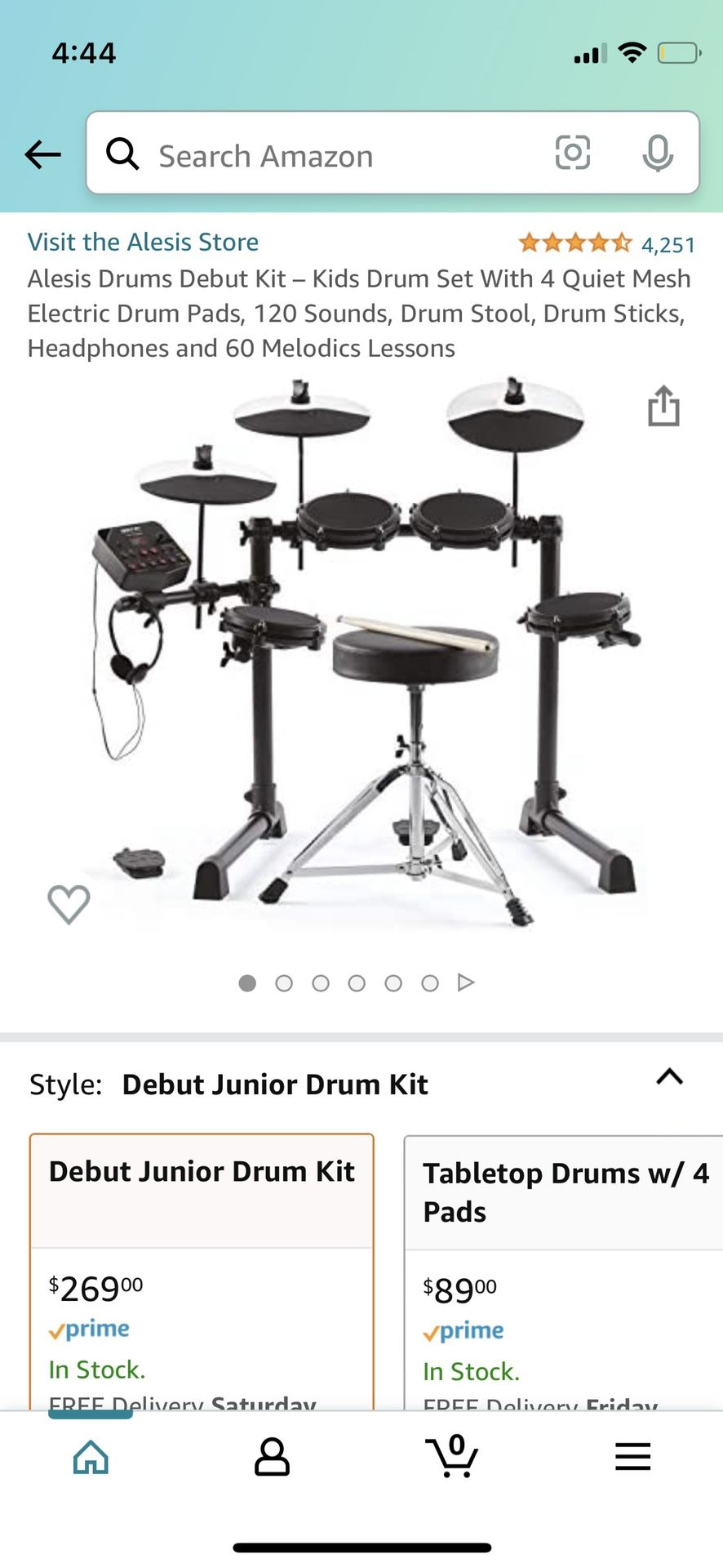 Kids electric Drum Set With Seat 