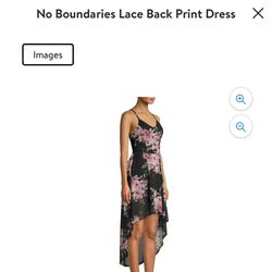 No Bundries beautiful floral lace back dress 